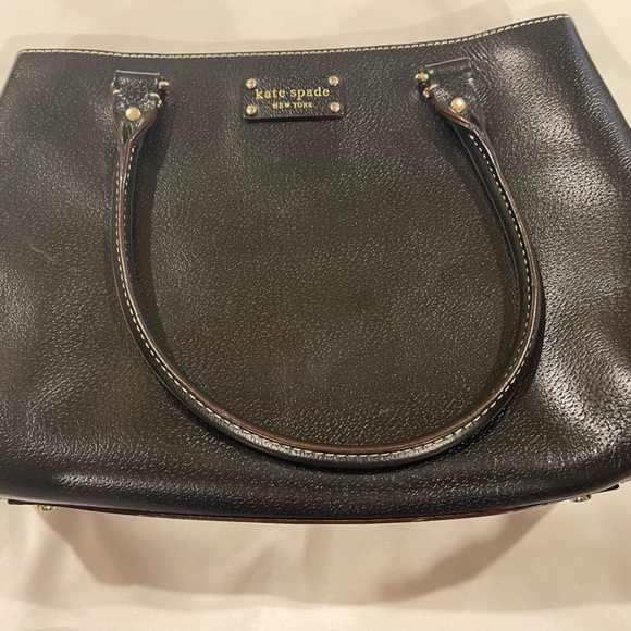 Kate Spade Black Leather Tote Bag - Picture 4 of 12
